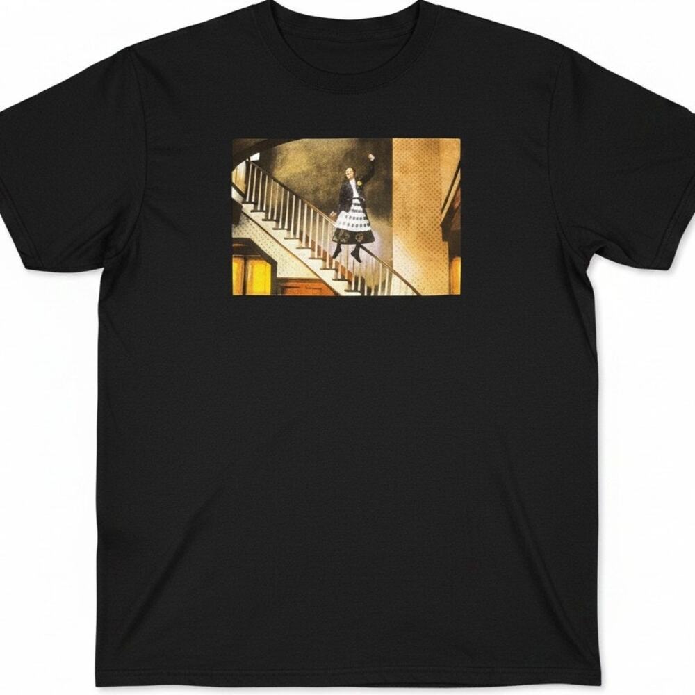 Beetlejuice Lydia Jump in the Line Ending Dance Men's Small Black T-Shirt Movie